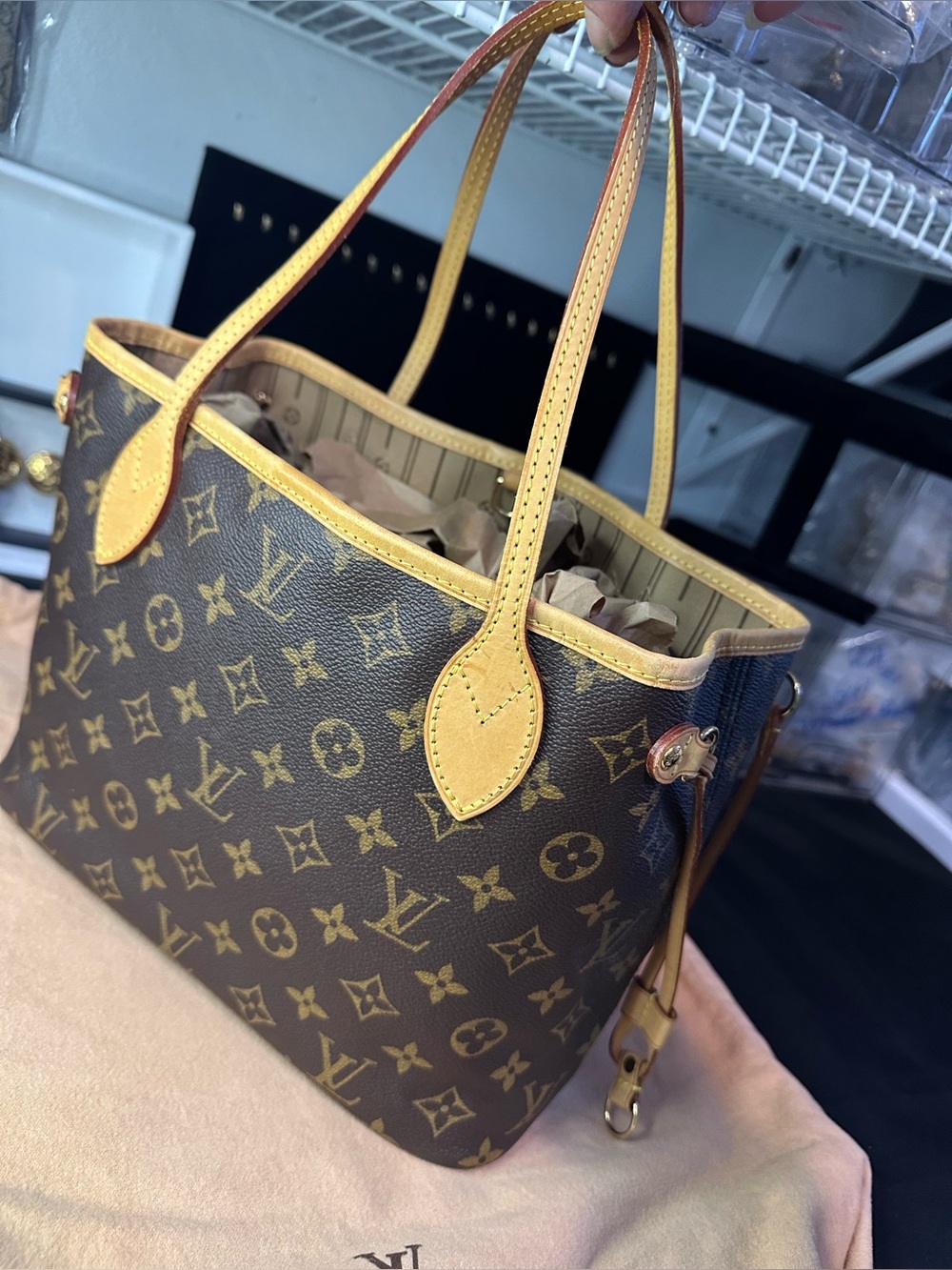 Louis Vuitton Neverfull Monogram Tote PM Brown Canvas - Picture 7 of 16